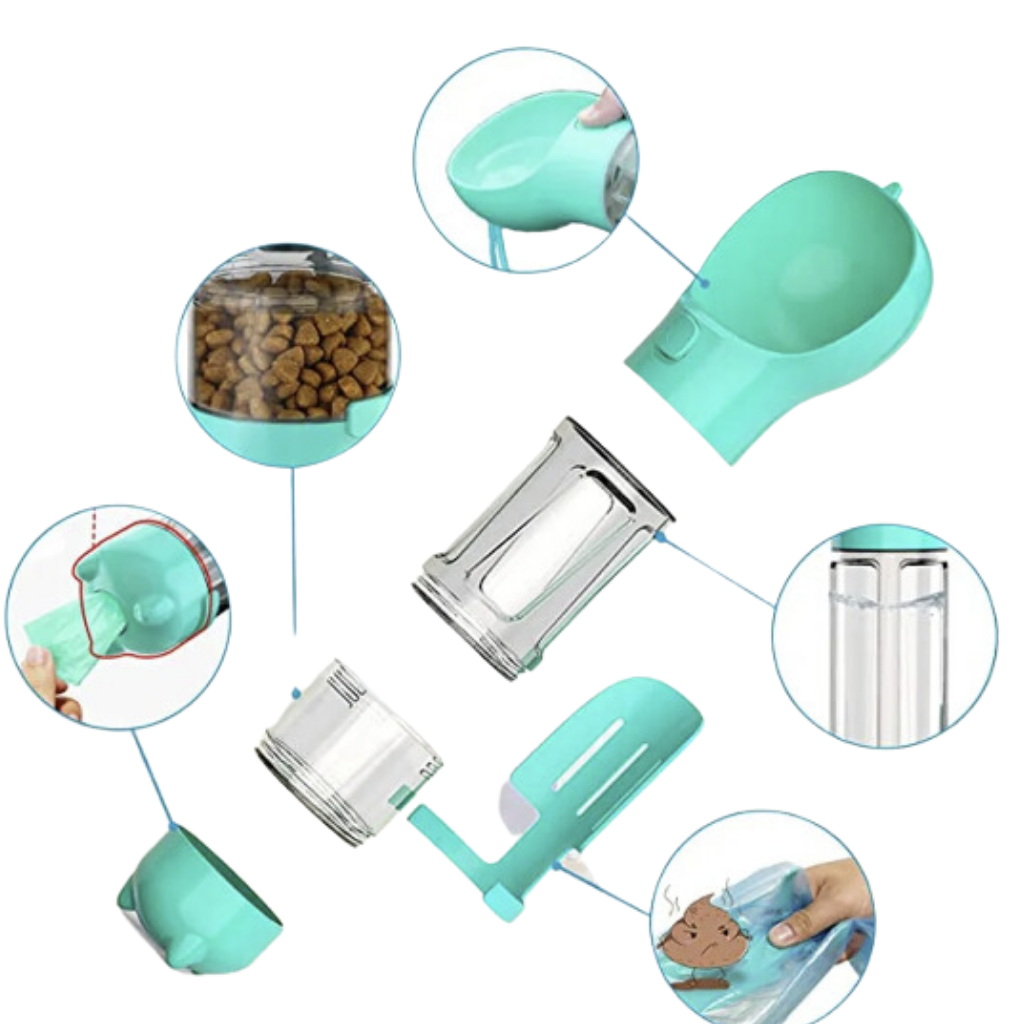 BEBEDERO 4 EN 1 PARA MASCOTAS